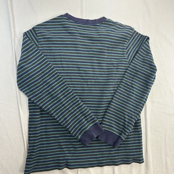Levi's Mens Jumper Sz L Navy Waffle Knit Relaxed Sweatshirt Casual Minimalist - Picture 5 of 7